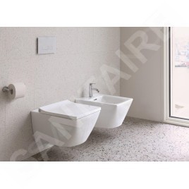 Duravit Viu - Bidet suspendu, 370x570 mm, 1 trou , blanc 2292150000