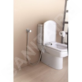 Sapho Robinets non mélangeur - Robinet mural avec douchette de bidet, chrome SG107
