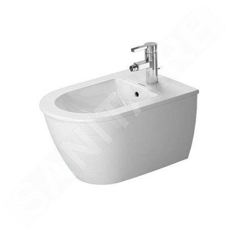 Duravit Darling New - Bidet suspendu avec trop-plein, 370 mm x 540 mm, blanc - bidet 2249150000