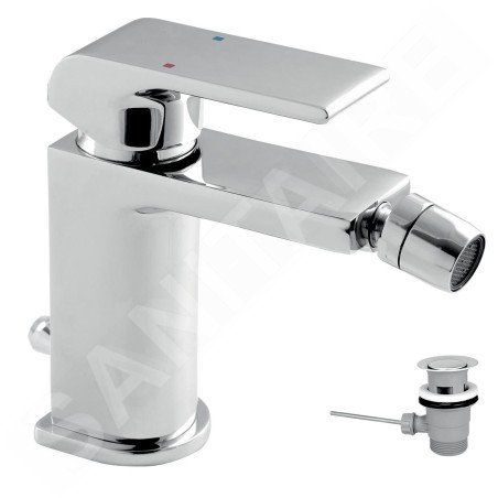 Novaservis Nobless Sharp - Robinetterie de bidet avec vidage, chrome 37011,0