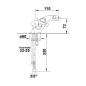 Sapho Antea - Mitigeur de bidet avec bonde, bronze 3186 Sapho Antea - Mitigeur de bidet avec bonde, bronze 3186