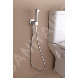 Sapho Robinets non mélangeur - Robinet mural avec douchette de bidet, verrouillage de sécurité, chromé SG108