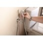 Sapho Robinets non mélangeur - Robinet mural avec douchette de bidet, verrouillage de sécurité, chromé SG108