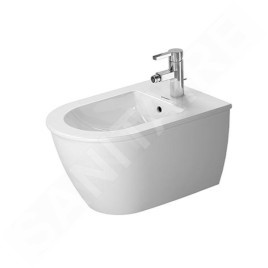 Duravit Darling New - Bidet suspendu avec trop-plein, 370 mm x 540 mm, blanc - bidet, avec WonderGliss 22491500001