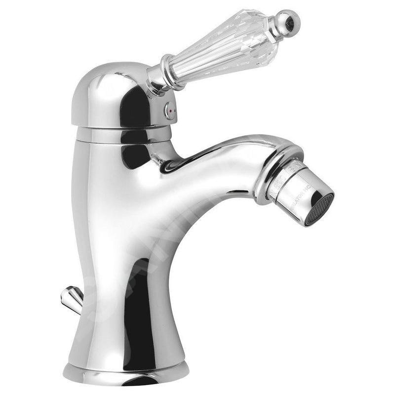 Sapho Kirké - Mitigeur de bidet Crystal, avec bonde, chrome KI03KC
