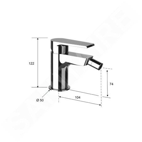 Sapho Kai - Mitigeur de bidet, chrome KA03