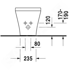 Duravit DuraStyle - Bidet sur pied, avec WonderGliss, blanc 22841000001