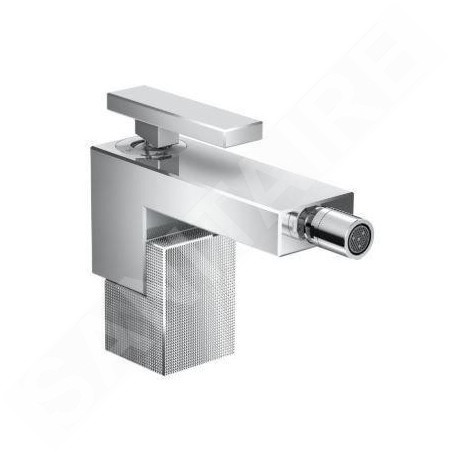 Axor Edge - Mitigeur de bidet avec bonde, chrome/coupe diamant 46211000