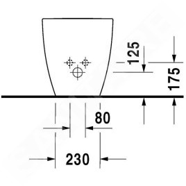 Duravit Happy D.2 - Bidet à poser, blanc 2267100000