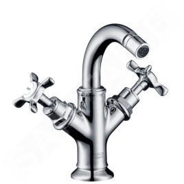 Axor Montreux - Mélangeur de bidet avec deux robinets, chrome 16520000