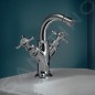 Axor Montreux - Mélangeur de bidet avec deux robinets, chrome 16520000