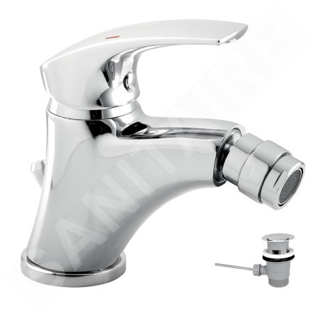 Novaservis Metalia 57 - Robinetterie de bidet avec vidage, chrome 57011,0