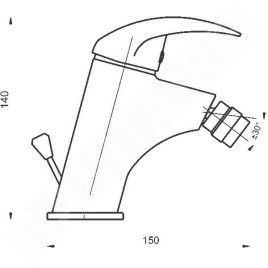 Novaservis Titania Lux - Robinetterie de bidet avec vidage, chrome 91011,0