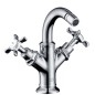 Axor Montreux - Mélangeur de bidet avec deux robinets, nickel brossé 16520820 Axor Montreux - Mélangeur de bidet avec deux robinets, nickel brossé 16520820