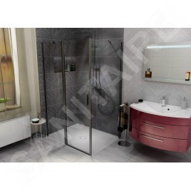Polysan Receveurs de douche - Receveur de douche Mirai 1000x800 mm, gauche, marbre coulé, blanc 73169