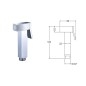 Sapho Bidet - Douchette de bidet, chrome BS129