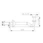 Sapho Siphons - Siphon de bidet, chrome 9601