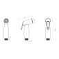 Aqualine Bidet - Douchette de bidet, chrome BS5003