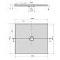 Polysan Receveurs de douche - Receveur de douche Mirai 1000x900 mm, gauche, marbre coulé, blanc 73171 Polysan Receveurs de douche - Receveur de douche Mirai 1000x900 mm, gauche, marbre coulé, blanc 73171