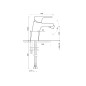 Sapho Latus - Mitigeur de bidet, chrome 1102-53