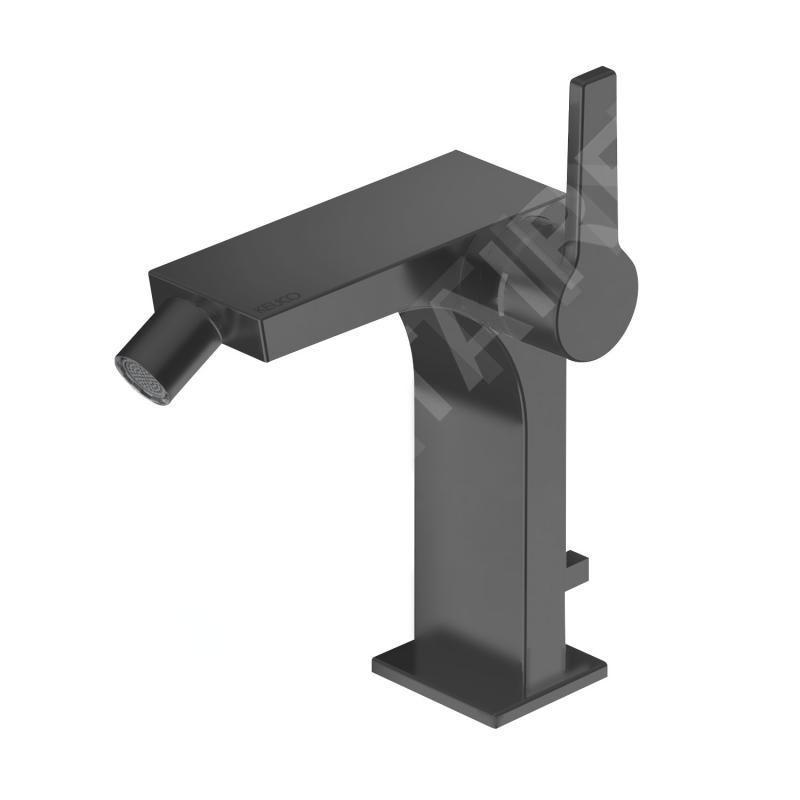 Keuco Edition 11 - Robinet de bidet à levier avec bonde, chrome noir 51109130000