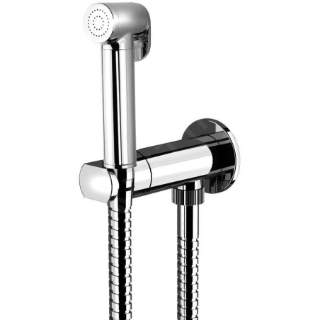 Sapho Robinetterie - Ensemble mitigeur encastré avec douchette de bidet, ronde, cartouche progressive, chrome DB700