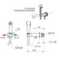 Sapho Robinetterie - Ensemble mitigeur encastré avec douchette de bidet, ronde, cartouche progressive, chrome DB700 Sapho Robinetterie - Ensemble mitigeur encastré avec douchette de bidet, ronde, cartouche progressive, chrome DB700