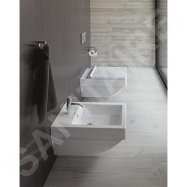 Duravit Vero Air - Bidet suspendu 370x570 mm, avec trop-plein, trou pour robinetterie, blanc 2274150000