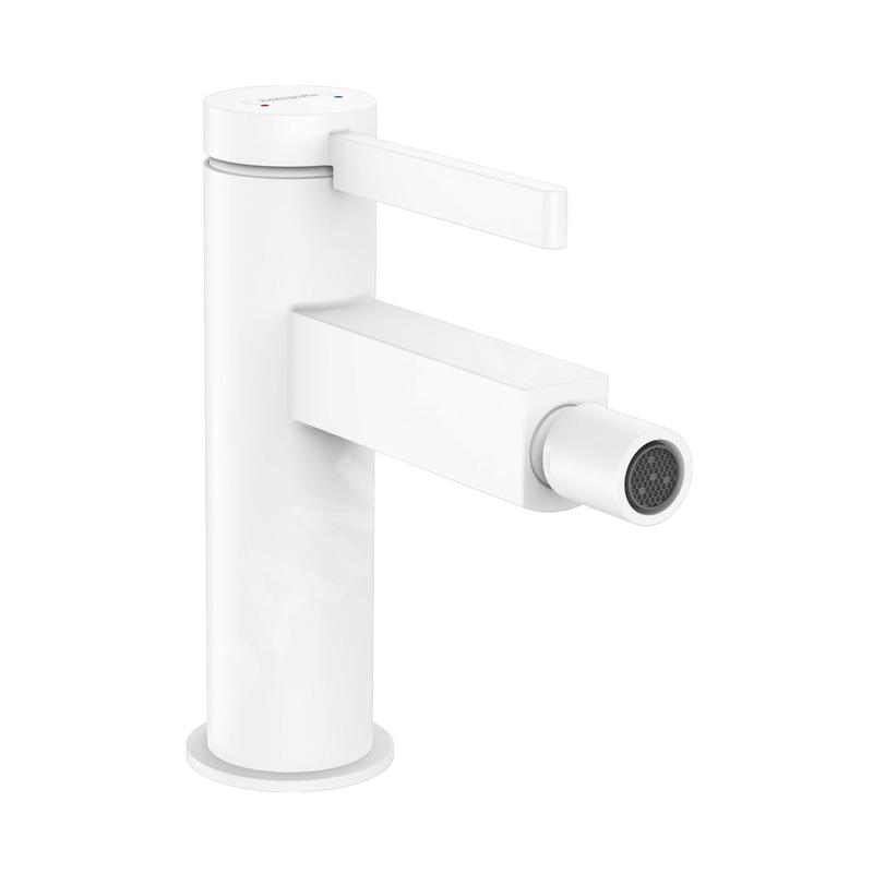 Hansgrohe Finoris - Mitigeur de bidet avec vidage Push-Open, blanc mat 76200700