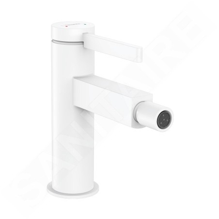 Hansgrohe Finoris - Mitigeur de bidet avec vidage Push-Open, blanc mat 76200700