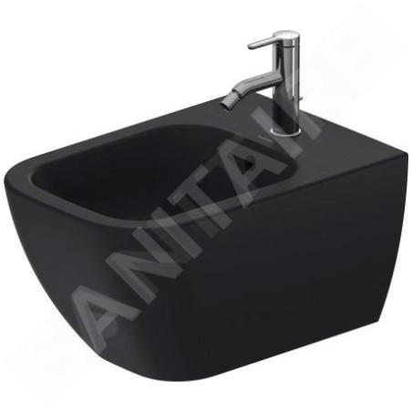 Duravit Happy D.2 - Bidet suspendu, 365x540 mm, trou pour robinetterie, anthracite mat 2258151300