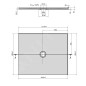 Polysan Receveurs de douche - Receveur de douche Mirai 1100x900 mm, droite, marbre coulé, blanc 73176 Polysan Receveurs de douche - Receveur de douche Mirai 1100x900 mm, droite, marbre coulé, blanc 73176
