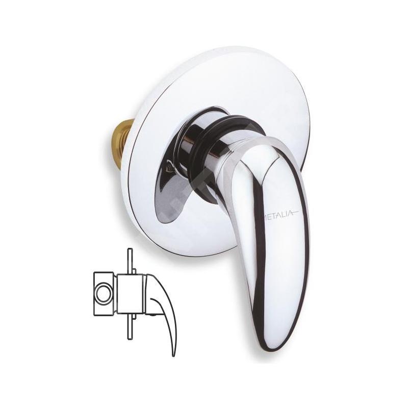 Novaservis Metalia 55 - Robinetterie de douche encastrée, chrome 55050,0 Novaservis Metalia 55 - Robinetterie de douche encastrée, chrome 55050,0