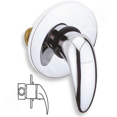 Novaservis Metalia 55 - Robinetterie de douche encastrée, chrome 55050,0