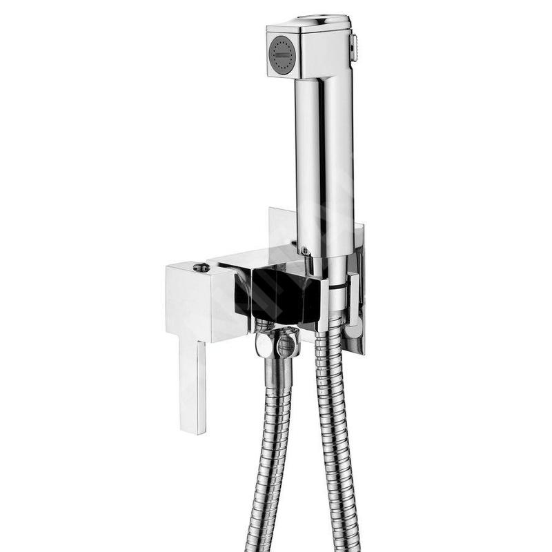 Aqualine Bidet - Robinet de bidet encastré, avec douchette, chrome SK301