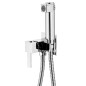 Aqualine Bidet - Robinet de bidet encastré, avec douchette, chrome SK301