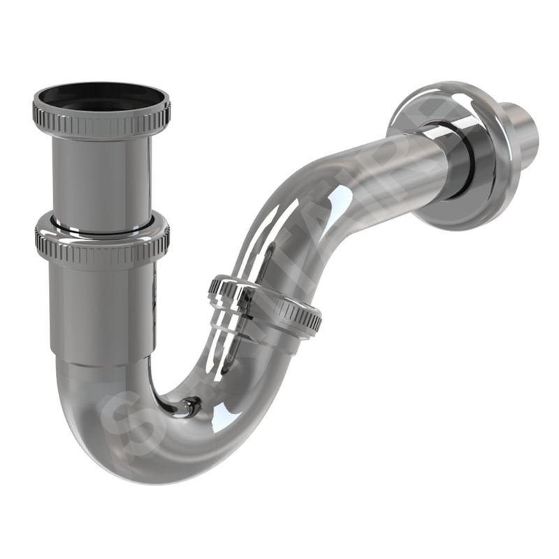 Alcadrain Siphons - Siphon de bidet, chromé A45G