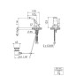 Steinberg 230 - Mitigeur de bidet avec vidage, chrome 230 1301