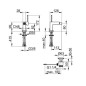 Keuco Edition 90 - Mitigeur de bidet avec vidage, chrome 59109010000