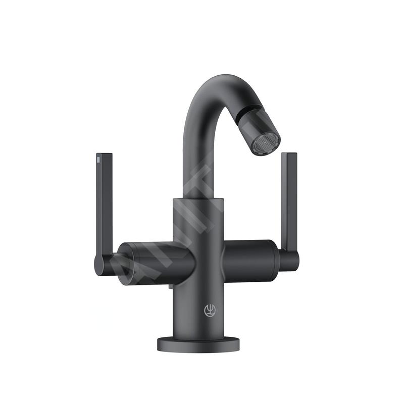 Kludi Nova Fonte - Mitigeur de bidet avec bonde, noir mat 203133915
