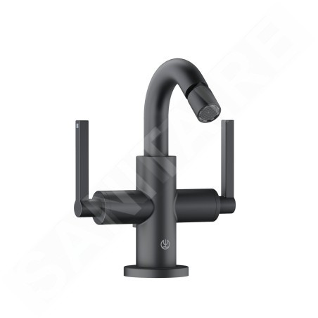 Kludi Nova Fonte - Mitigeur de bidet avec bonde, noir mat 203133915