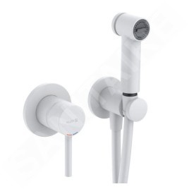 Kludi Bozz - Set mitigeur à levier encastré avec douchette de bidet, corps d’encastrement, noir mat 389985376