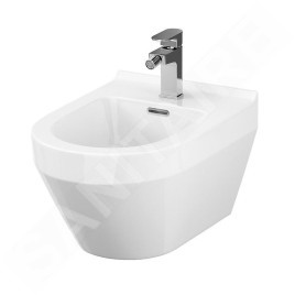 Cersanit Crea - Bidet suspendu, trou pour robinet, blanc K114-009