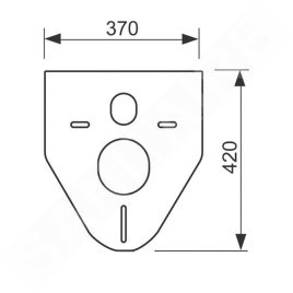 Tece TECEprofil - Set de réduction du bruit pour toilettes et bidets 9200010