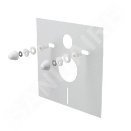 Alcadrain Inbouwreservoirs - Plaque d'isolation pour toilettes et bidets suspendus avec accessoires, blanc M930