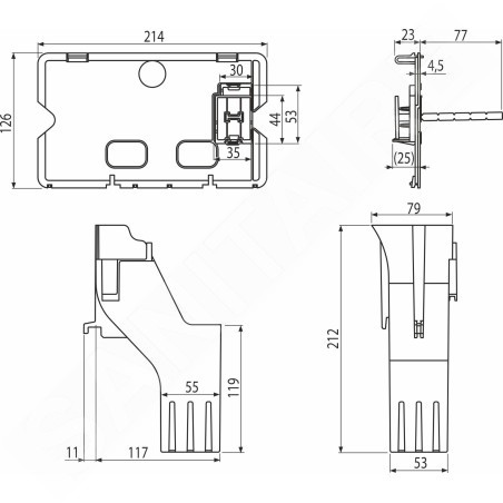 kielle Genesis - Set pour tablettes WC 70105000