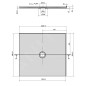 Polysan Receveurs de douche - Receveur de douche Mirai 1000x900 mm, droite, marbre coulé, blanc 73172 Polysan Receveurs de douche - Receveur de douche Mirai 1000x900 mm, droite, marbre coulé, blanc 73172