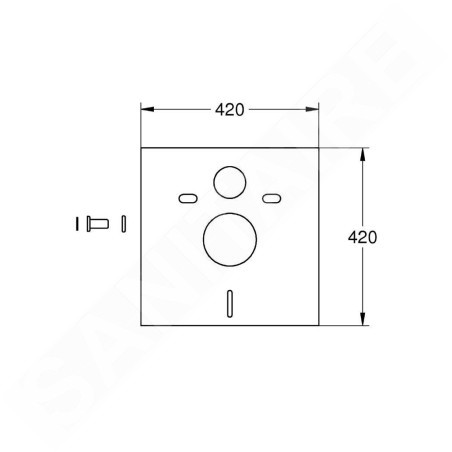 Grohe Accessoires - Set d’isolation phonique pour WC 37131000