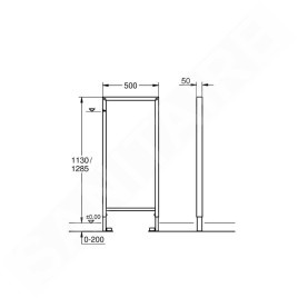 Grohe Rapid SL - Élément vide, hauteur de construction 1.13 m 38548001