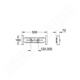 Grohe Rapid SL - Support de fixation pour cloison légère 37998000